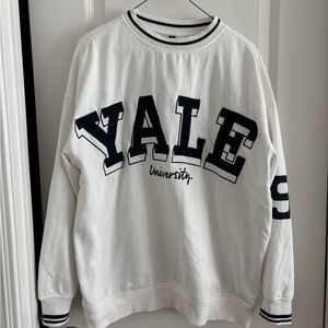 Divided White and Black Sweatshirt